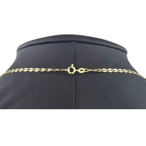 Edle Goldkette in außergewöhnlichem Design aus hochwertigem 585 14k Gold (ca. 45cm lang, 2,5mm breit)
