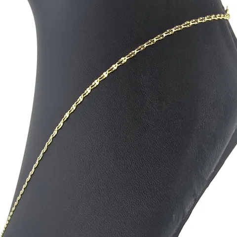 Edle Goldkette in außergewöhnlichem Design aus hochwertigem 585 14k Gold (ca. 45cm lang, 2,5mm breit)