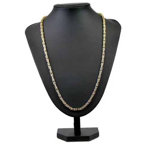 Exquisite Königskette aus hochwertigem 585er Gelbgold (14k)- 65cm lang, 4 mm breit, 19,1g
