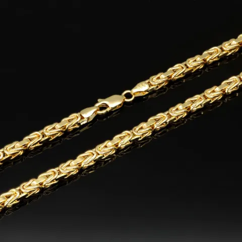Exquisite Königskette aus hochwertigem 585er Gelbgold (14k)- 65cm lang, 4 mm breit, 19,1g