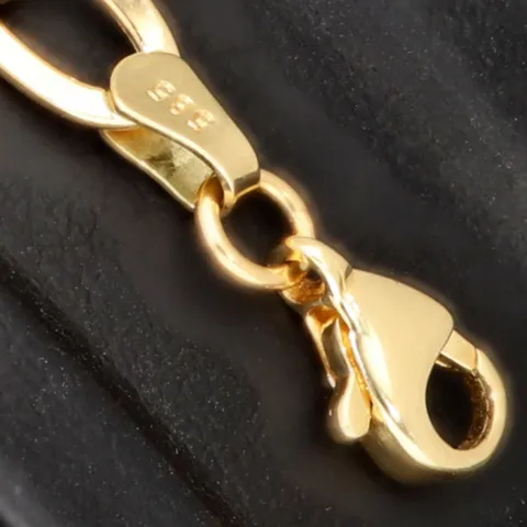 Zeitloses Panzerarmband aus edlem 585 14k Gold (hochglanzpoliert) in ca. 19cm Länge und ca. 6mm Breite