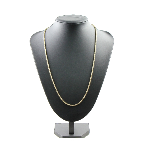 Königskette aus echtem 14-Karat Gold (60 cm lang, 2 mm breit)