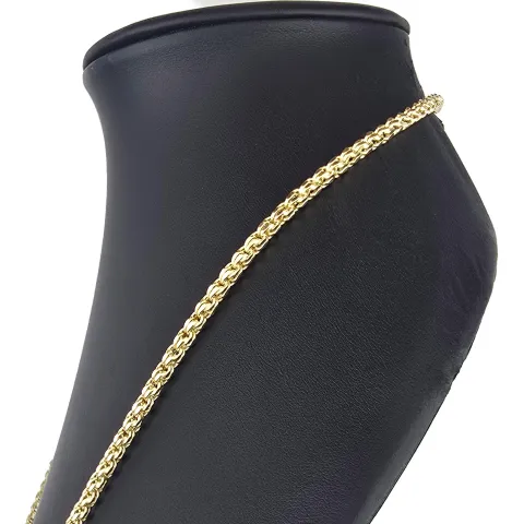 Außergewöhnliche Ankerkette aus exquisitem 585 / 14K Gold (Gelbgold) - hochwertig gearbeitet - ca. 65 cm Länge 3,5 mm Breite