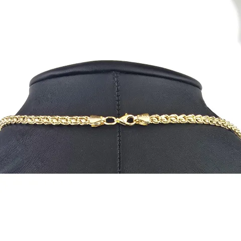 Außergewöhnliche Ankerkette aus exquisitem 585 / 14K Gold (Gelbgold) - hochwertig gearbeitet - ca. 65 cm Länge 3,5 mm Breite
