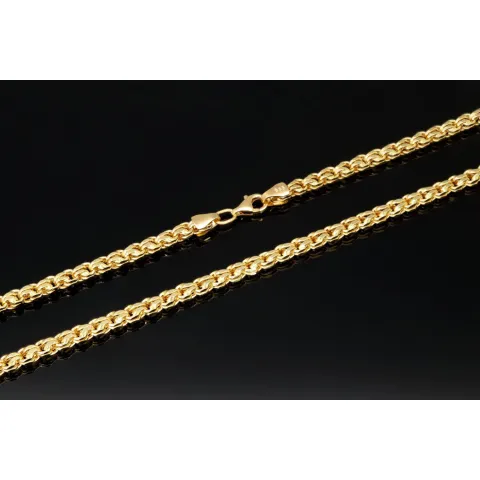Außergewöhnliche Ankerkette aus exquisitem 585 / 14K Gold (Gelbgold) - hochwertig gearbeitet - ca. 65 cm Länge 3,5 mm Breite