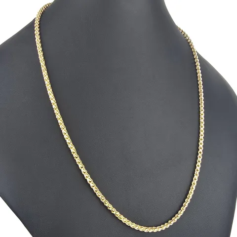Außergewöhnliche Ankerkette aus exquisitem 585 / 14K Gold (Gelbgold) - hochwertig gearbeitet - ca. 65 cm Länge 3,5 mm Breite