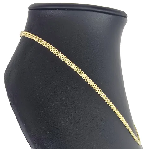 Hochwertig gearbeitete Goldkette, fein gegliedert, aus funkelndem Gelbgold (585/14k Gold) in ca. 48 cm Länge - 4 mm Breite