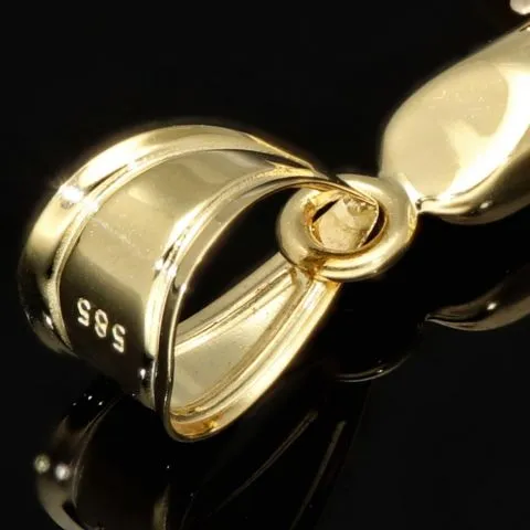 Feiner Kruzifix-Anhänger mit Jesus Christus aus hochwertigem 14K 585er Bicolor Gold (Gelbgold und Weißgold)