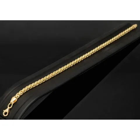 Hochwertig gearbeitetes Ankerarmband in Premium-Design - Armband aus edlem 585 / 14K Gold (Gelbgold) - ca. 21,5 cm Länge 3,5 mm Breite