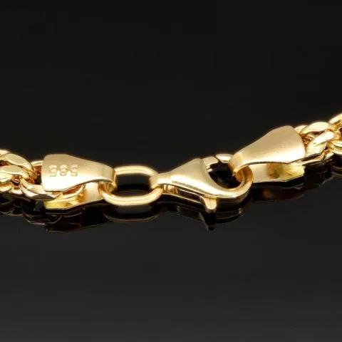 Hochwertig gearbeitetes Ankerarmband in Premium-Design - Armband aus edlem 585 / 14K Gold (Gelbgold) - ca. 21,5 cm Länge 3,5 mm Breite