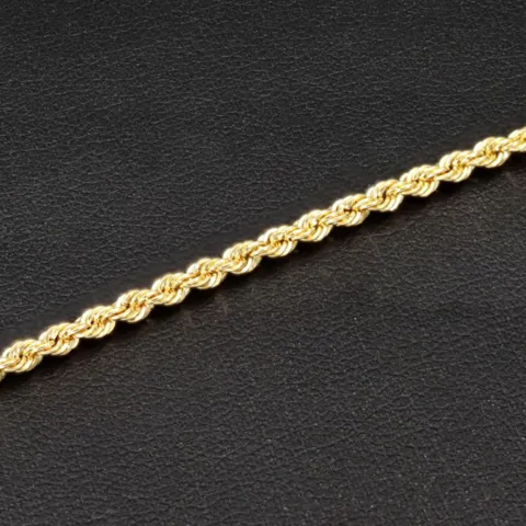 Fein gearbeitetes Twist-Armband / Kordelarmband aus edlem 14k 585 Gold , ca. 2mm, 22cm