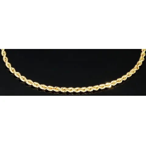 Funkelndes Twist-Armband Kordelarmband aus hochwertigem 585 14k Gold, ca. 2mm breit, 17cm lang