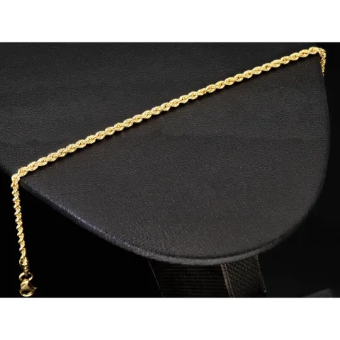 Funkelndes Twist-Armband Kordelarmband aus hochwertigem 585 14k Gold, ca. 2mm breit, 17cm lang