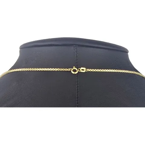 Zeitlose, kurzgliedrige Ankerkette aus hochglanzpoliertem 14K 585 Gelbgold – ca. 50 cm 1,5mm