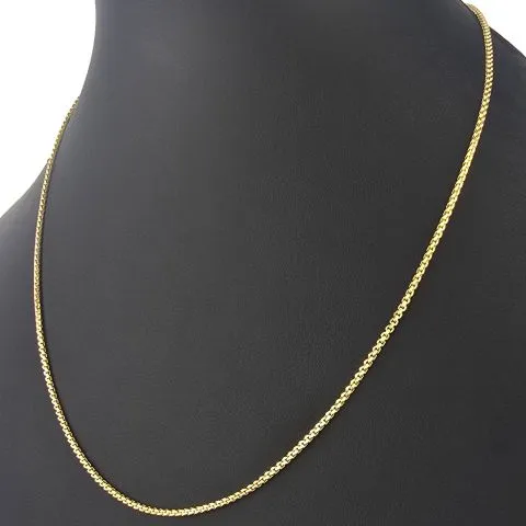 Zeitlose, kurzgliedrige Ankerkette aus hochglanzpoliertem 14K 585 Gelbgold – ca. 50 cm 1,5mm