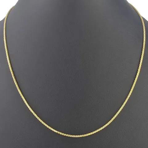 Zeitlose, kurzgliedrige Ankerkette aus hochglanzpoliertem 14K 585 Gelbgold – ca. 50 cm 1,5mm