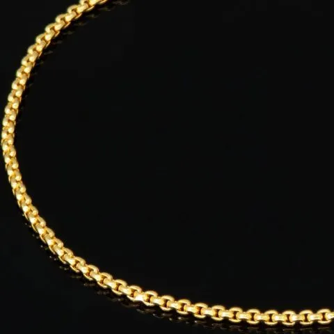 Zeitloses, kurzgliedriges Ankerarmband aus edlem, poliertem 14K 585 Gold