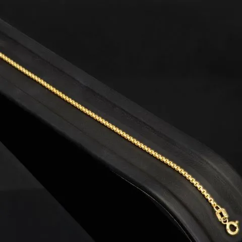 Zeitloses, kurzgliedriges Ankerarmband aus edlem, poliertem 14K 585 Gold