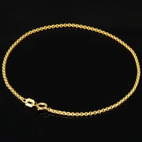 Zeitloses, kurzgliedriges Ankerarmband aus edlem, poliertem 14K 585 Gold