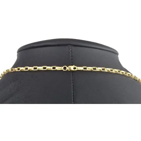 Sehr schöne, funkelnde Ankerkette aus hochwertigem 14K 585 Gold (Gelbgold) - 65cm lang, ca. 3mm breit