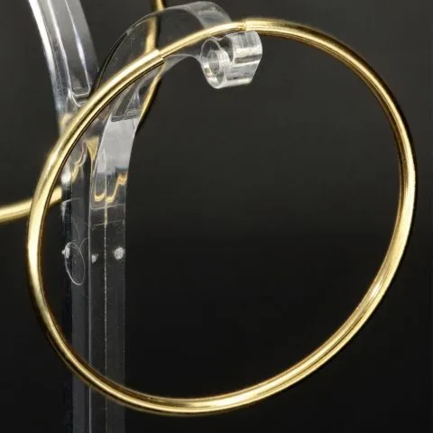 Hochwertige Creolen / Ohrringe in klassisch zeitlosem Design aus 14K 585 Gold (Gelbgold) glänzend poliert