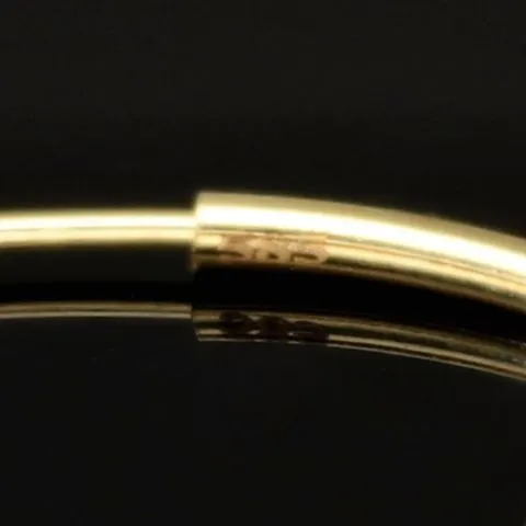 Hochwertige Creolen / Ohrringe in klassisch zeitlosem Design aus 14K 585 Gold (Gelbgold) glänzend poliert