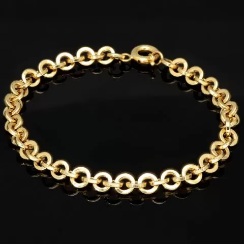 Exquisites Gold-Armband für Damen aus hochwertigem 14K 585 Gold (Gelbgold) ca. 19,0 cm Länge , 5,5mm