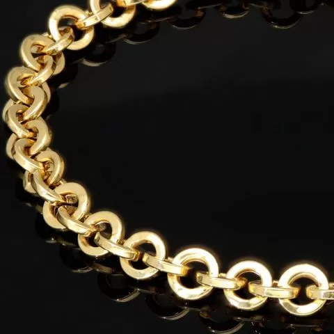 Exquisites Gold-Armband für Damen aus hochwertigem 14K 585 Gold (Gelbgold) ca. 19,0 cm Länge , 5,5mm
