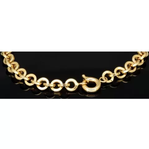 Exquisites Gold-Armband für Damen aus hochwertigem 14K 585 Gold (Gelbgold) ca. 19,0 cm Länge , 5,5mm
