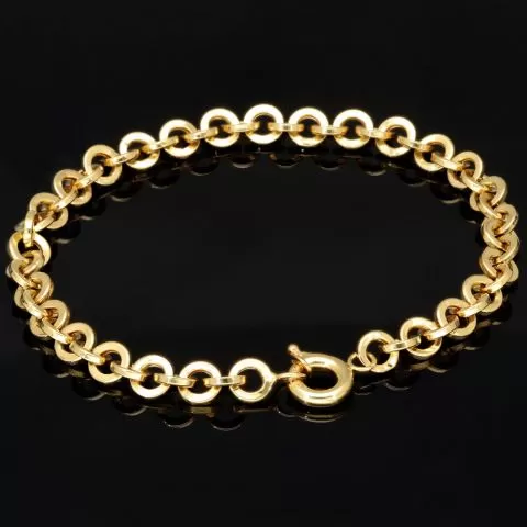 Exquisites Gold-Armband für Damen aus hochwertigem 14K 585 Gold (Gelbgold) ca. 19,0 cm Länge , 5,5mm