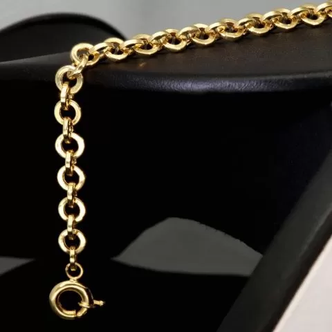 Exquisites Gold-Armband für Damen aus hochwertigem 14K 585 Gold (Gelbgold) ca. 19,0 cm Länge , 5,5mm