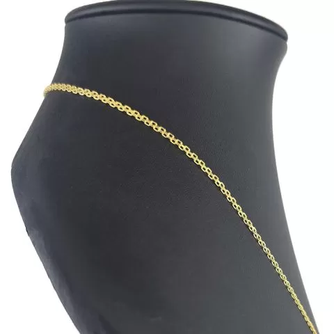 Fein fearbeitete, engmaschige Goldkette aus hochwertigem 585 / 14K Gold ca. 55cm Länge 2mm