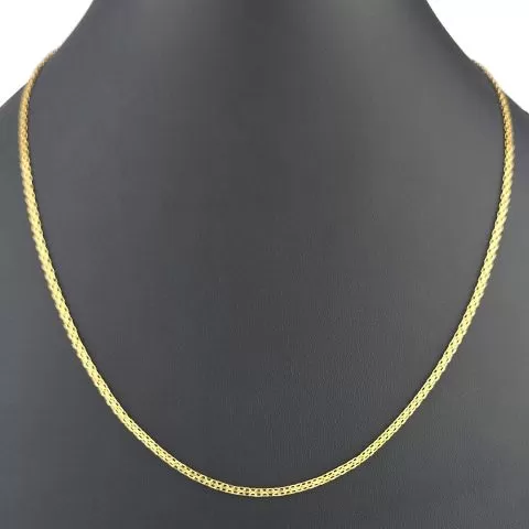 Fein fearbeitete, engmaschige Goldkette aus hochwertigem 585 / 14K Gold ca. 55cm Länge 2mm