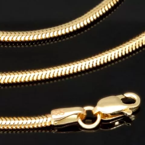 Hochwertige Fischgräten-Halskette aus 14-karätigem 585er Gold mit stilvoller Optik und zeitloser Eleganz für Damen - ca. 50cm, 2mm