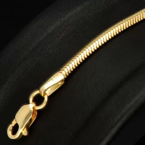 Feines Fischgräten-Goldarmband aus hochwertigem 14K 585 Gold (ca. 18cm Länge, 2mm Breite)