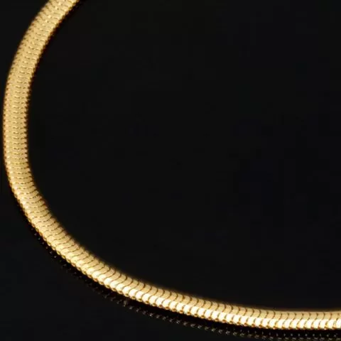 Feines Fischgräten-Goldarmband aus hochwertigem 14K 585 Gold (ca. 18cm Länge, 2mm Breite)