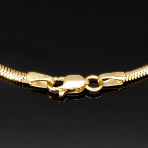 Feines Fischgräten-Goldarmband aus hochwertigem 14K 585 Gold (ca. 18cm Länge, 2mm Breite)
