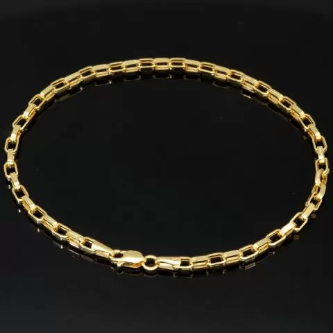 Funkelndes Ankerarmband aus echtem 585er 14K Gold – hochglanzpoliert und stilvoll verarbeitet - ca. 20,5 cm, 3 mm