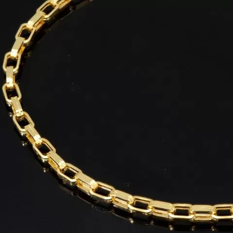 Funkelndes Ankerarmband aus echtem 585er 14K Gold – hochglanzpoliert und stilvoll verarbeitet - ca. 20,5 cm, 3 mm