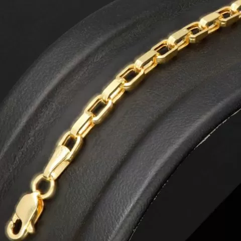 Funkelndes Ankerarmband aus echtem 585er 14K Gold – hochglanzpoliert und stilvoll verarbeitet - ca. 20,5 cm, 3 mm