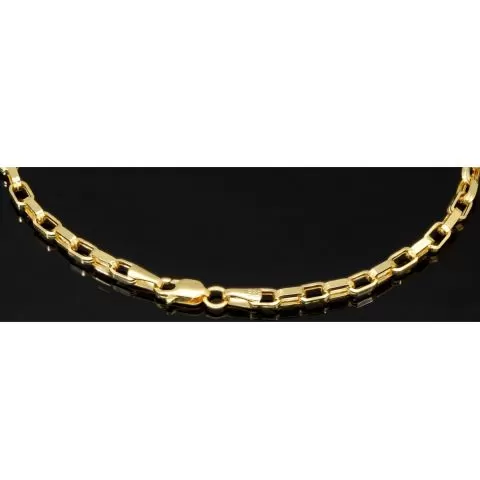 Funkelndes Ankerarmband aus echtem 585er 14K Gold – hochglanzpoliert und stilvoll verarbeitet - ca. 20,5 cm, 3 mm