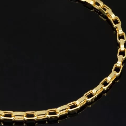 Funkelndes Ankerarmband aus echtem 585er 14K Gold – hochglanzpoliert und stilvoll verarbeitet - ca. 20,5 cm, 3 mm