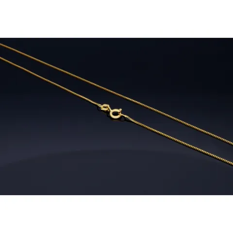 Sehr feine Venezianerkette aus 585 (14k) Gelbgold für Damen (45 cm Länge)