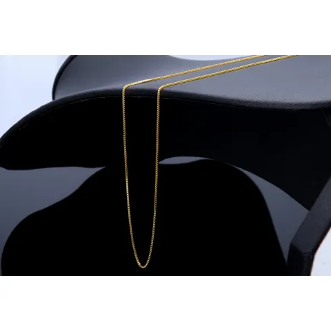 Sehr feine Venezianerkette aus 585 (14k) Gelbgold für Damen (45 cm Länge)