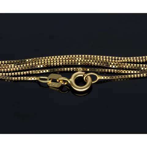 Sehr feine Venezianerkette aus 585 (14k) Gelbgold für Damen (45 cm Länge)