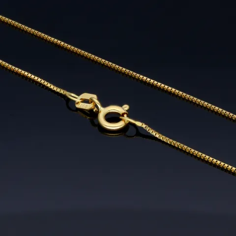 Sehr feine Venezianerkette aus 585 (14k) Gelbgold für Damen (45 cm Länge)