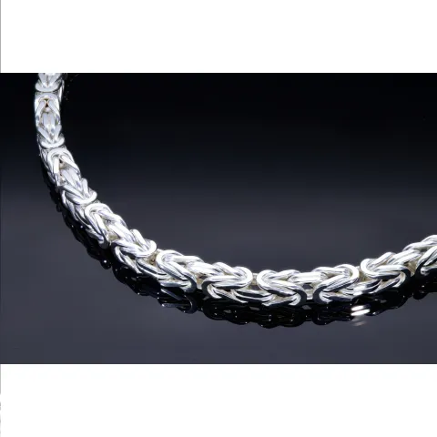 massive 7mm breite Sterling-Silber Königskette, ca. 70cm Länge, ca. 211,4g