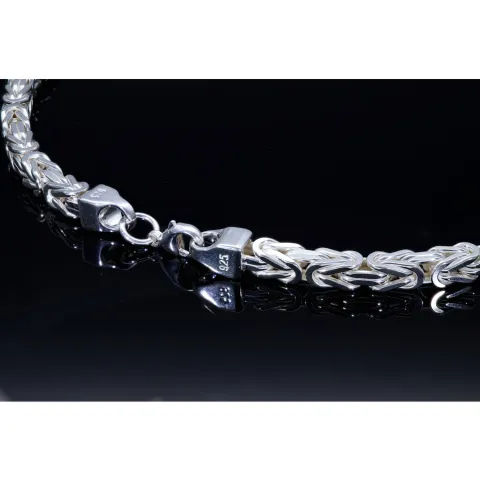 massive 7mm breite Sterling-Silber Königskette, ca. 70cm Länge, ca. 211,4g