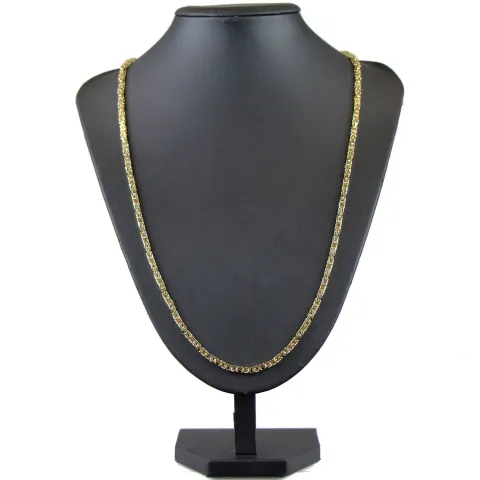 extralange Premium-Königskette massivem 585er Gold (14 Karat) in 70 cm Länge mit FBM Stempel, Made in Germany ! ca. 3,3 mm breit
