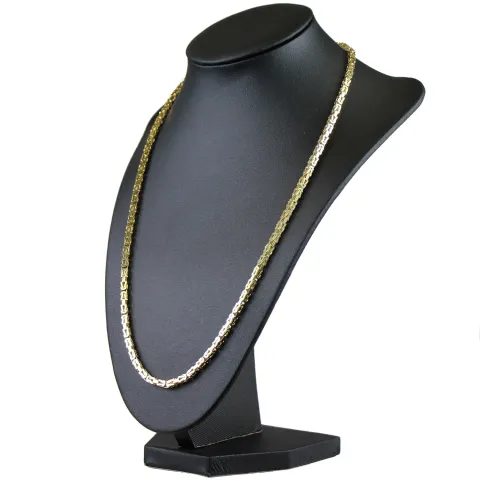 Königskette aus voll massivem 585 Gold (14 Karat) in 55 cm Länge; ca. 3,3 mm breit (ca. 40,7g) - mit FBM Stempel - Made in Germany !